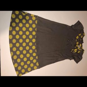 Savannah Yellow and Grey Dress